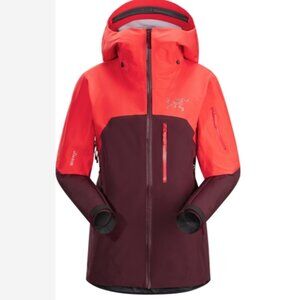 Arc'teryx Shashka Women's Gore Tex Recco Ski or Rain Jacket - Crimson Aura L